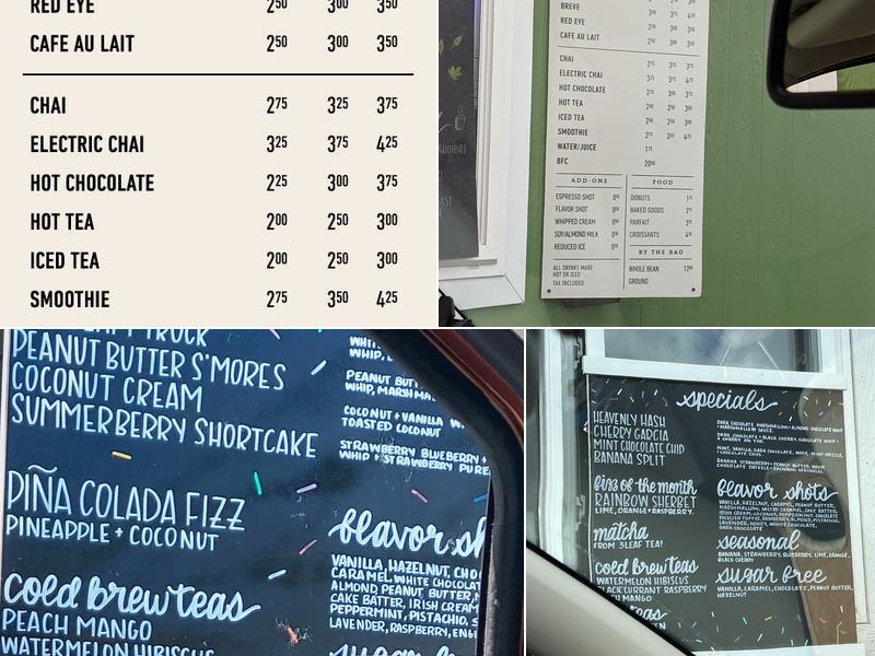 Simple Roast Coffee - East Menu