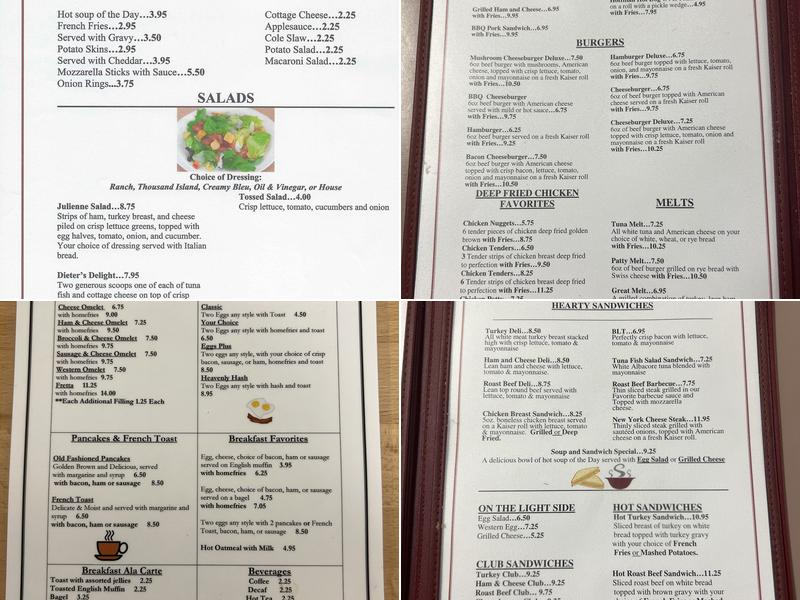 Elbridge Plaza Restaurant Menu