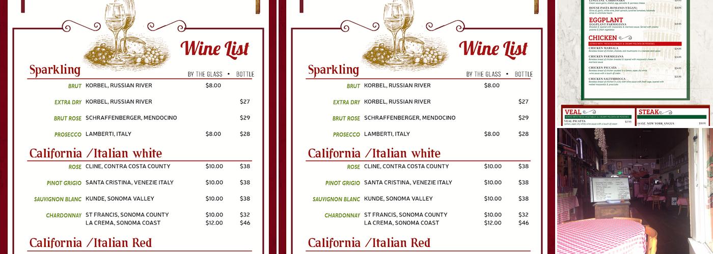 Volpi's Ristorante & Bar Menu