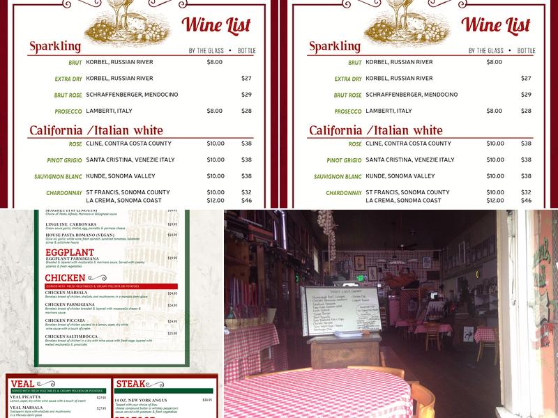 Volpi's Ristorante & Bar Menu