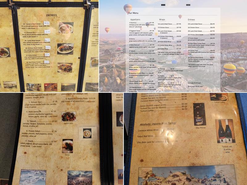 Real Döner Turkish Food Menu