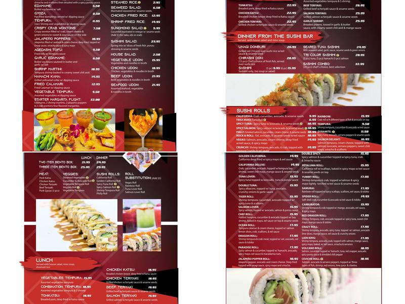 Paradise Sushi & Grill Menu