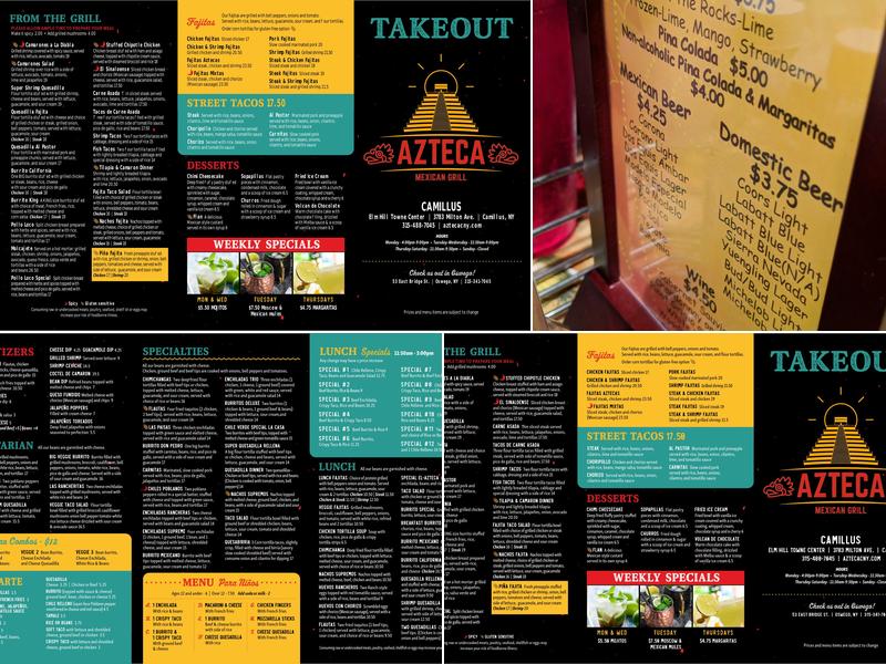 Azteca Mexican Grill Menu