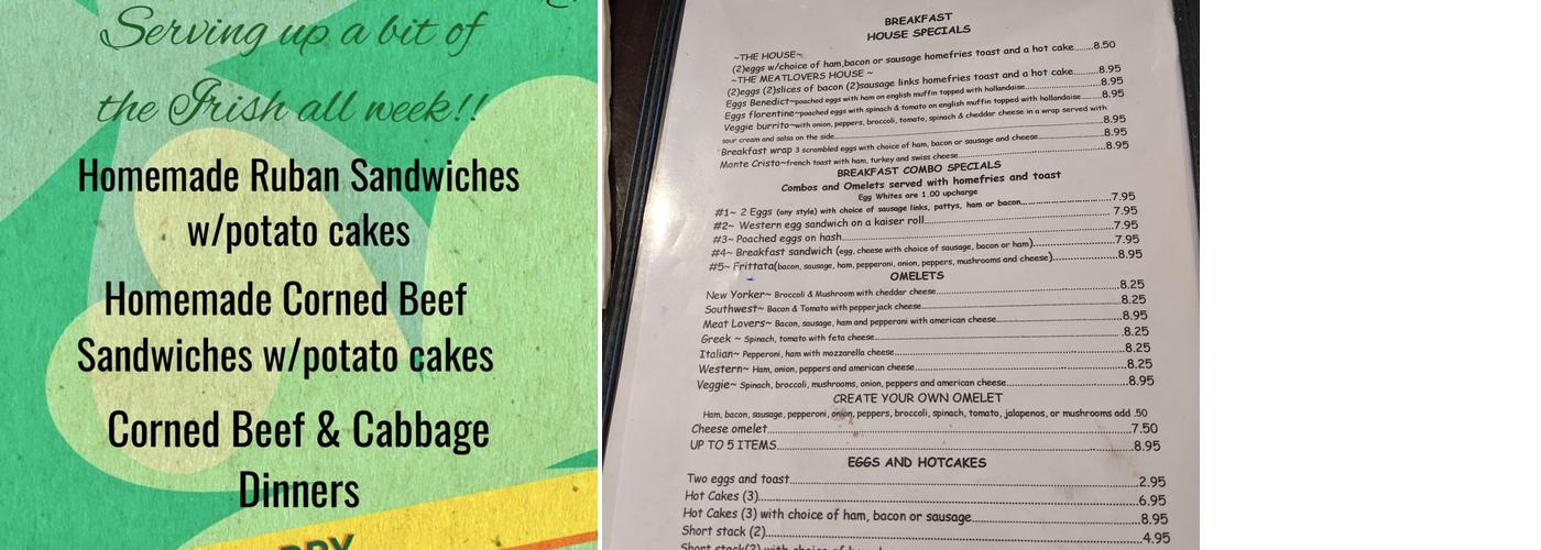 Maria's Family Restaurant Menu