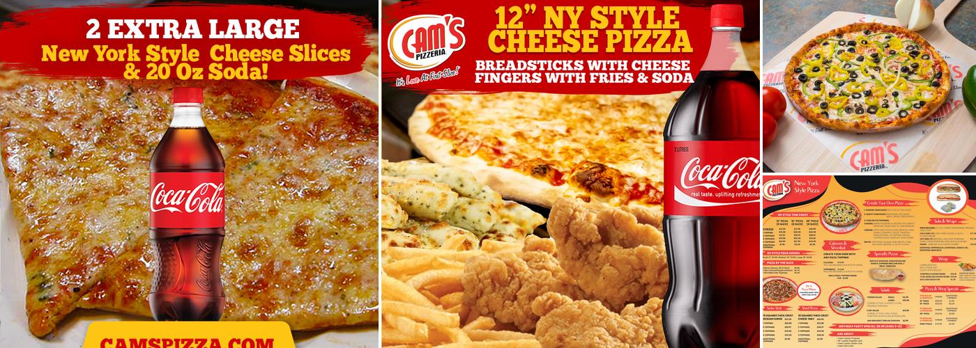Cam's Pizzeria Menu