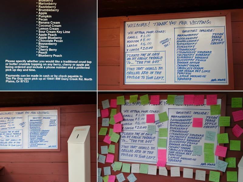 The Pie Guy Menu