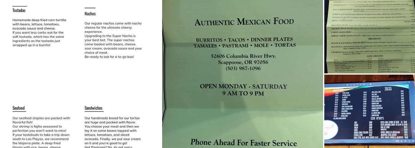 Burrito Express Menu