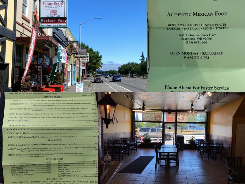 Burrito Express Menu