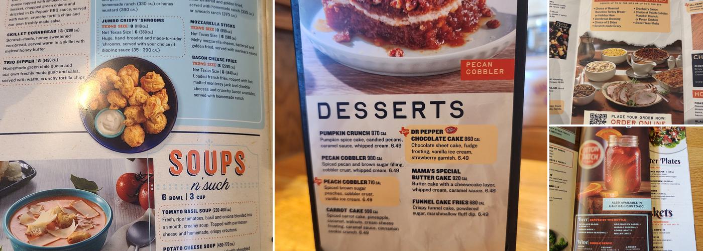 Cotton Patch Cafe Menu