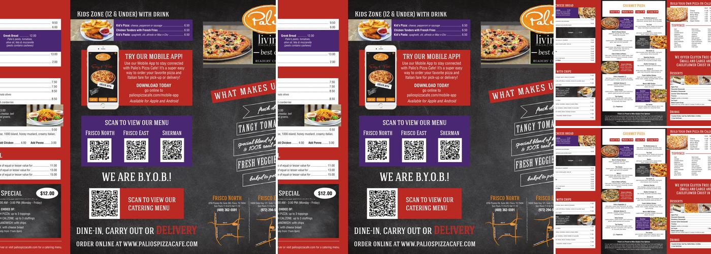 Palio's Pizza Cafe Menu