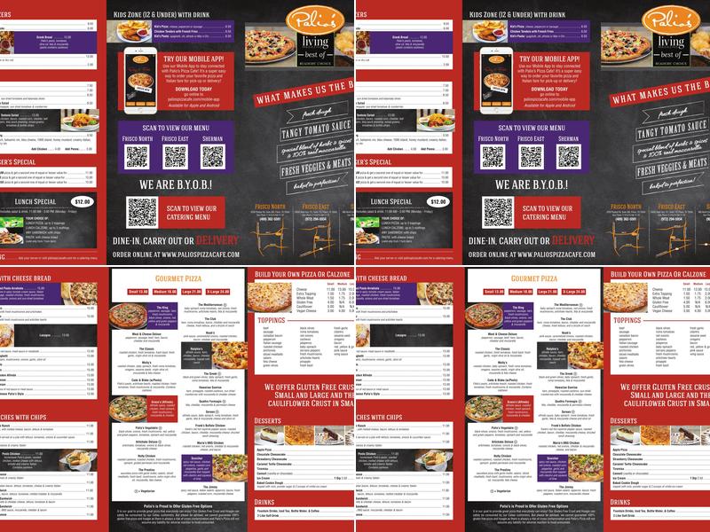 Palio's Pizza Cafe Menu