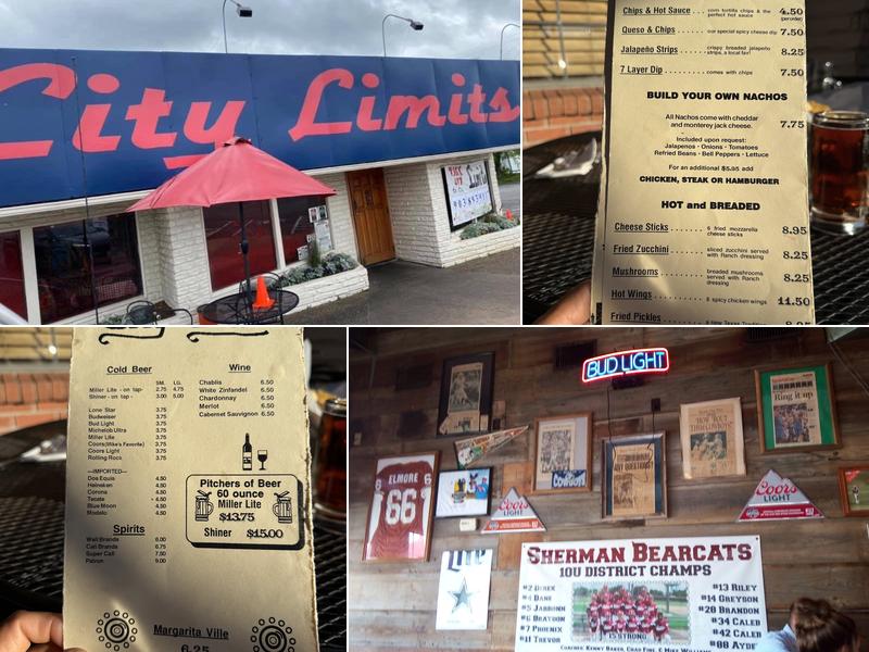 City Limits Menu