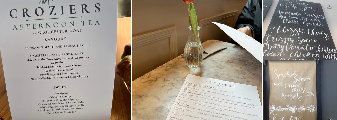 Croziers of Birkdale Menu