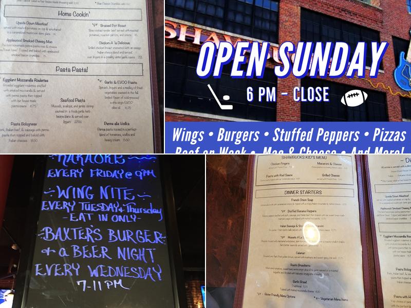 Shawbucks Menu