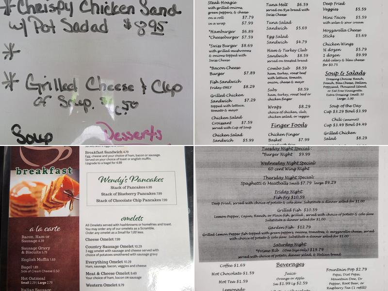 Wendy's Cafe Menu