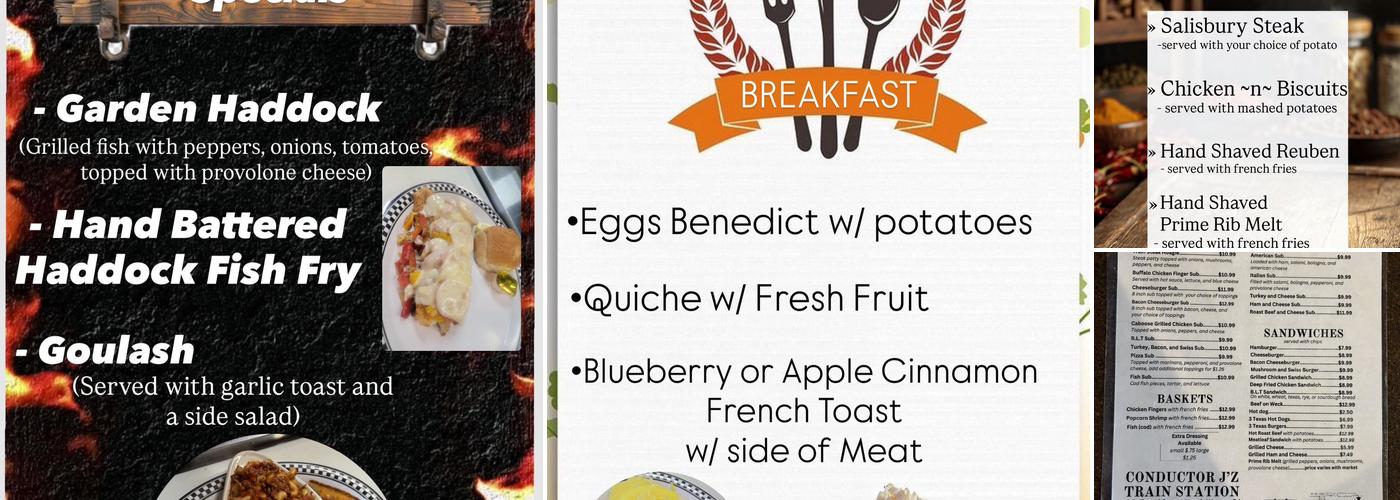 Train Station Menu