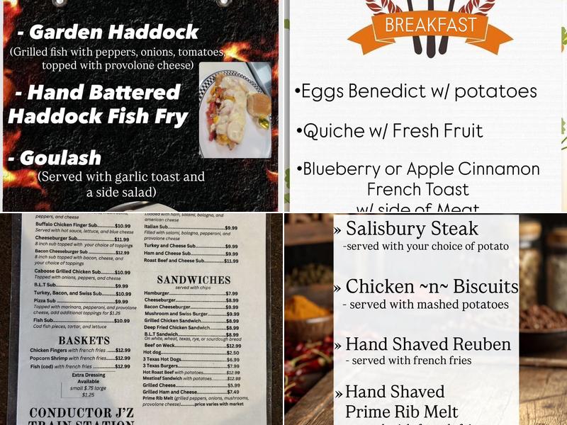 Train Station Menu