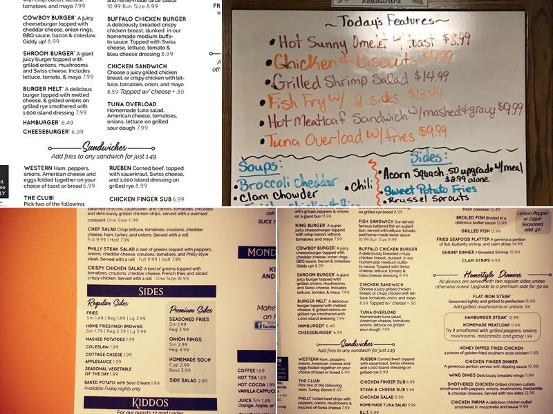 The Dinner Bell Menu