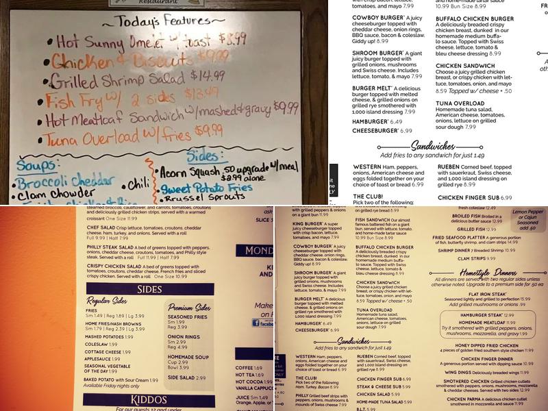 The Dinner Bell Menu