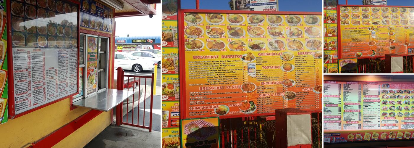 Alanberto’s Menu