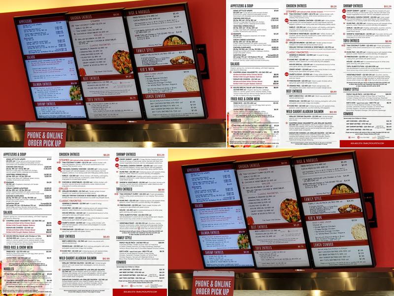 Pick Up Stix Fresh Asian Flavors Menu