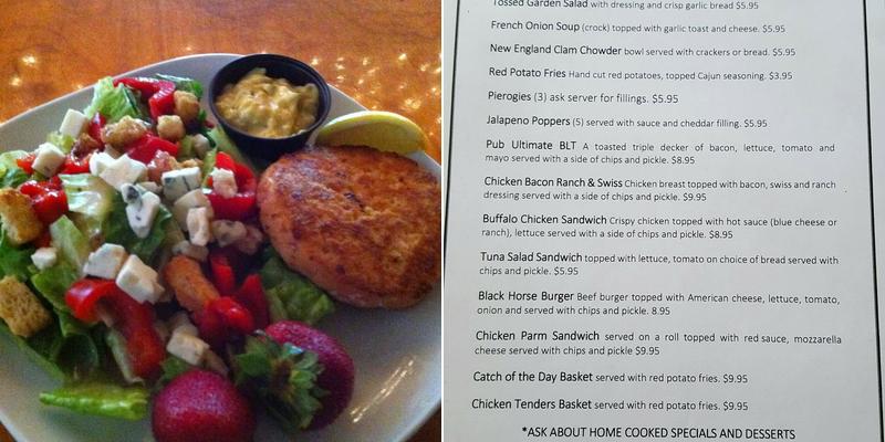 Black Horse Pub and Grill Menu