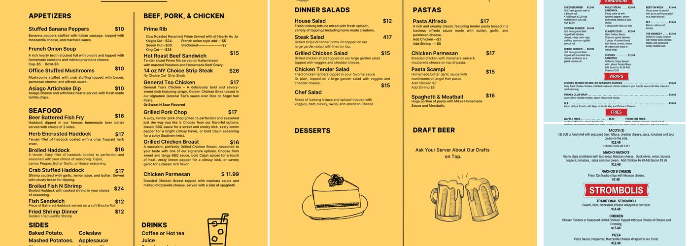 Office Restaurant Menu