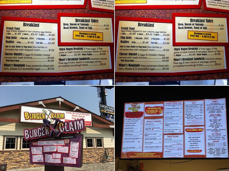 Burger Claim Menu