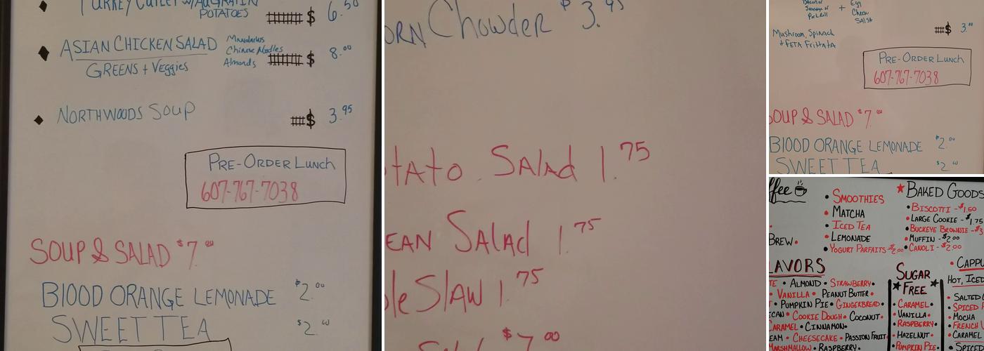 Celebrations Black Diamond Cafe Menu