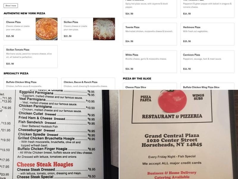 Giuseppe's Menu