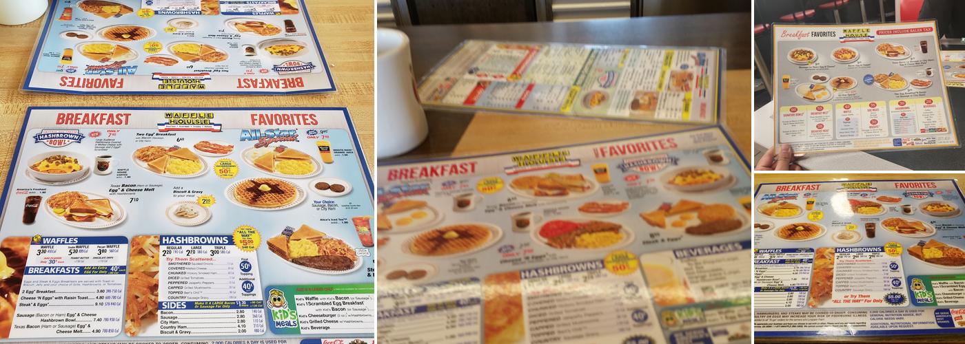 Waffle House Menu
