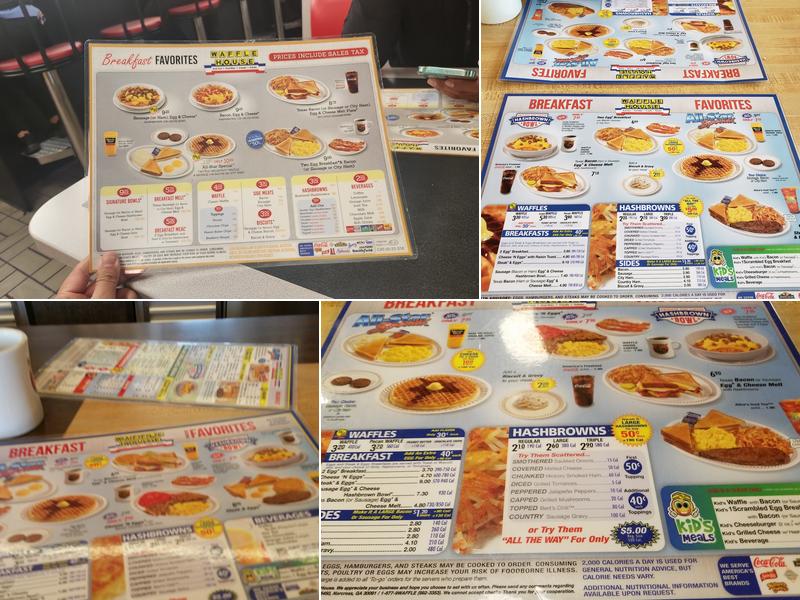 Waffle House Menu