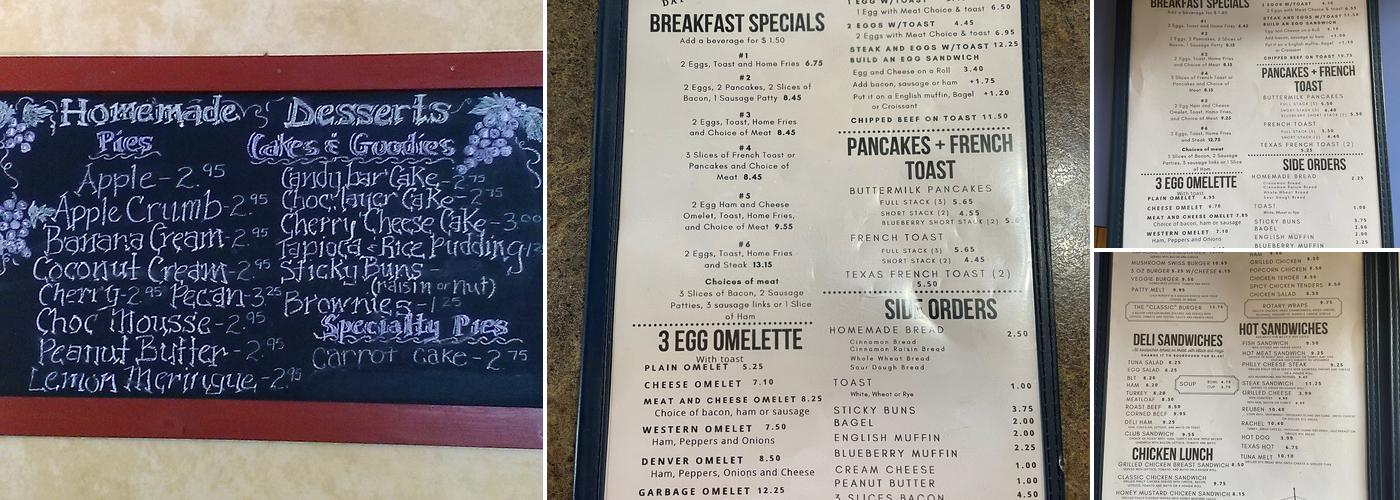 Classic Cafe Menu
