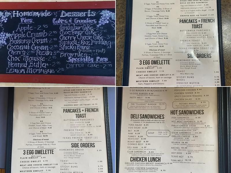 Classic Cafe Menu