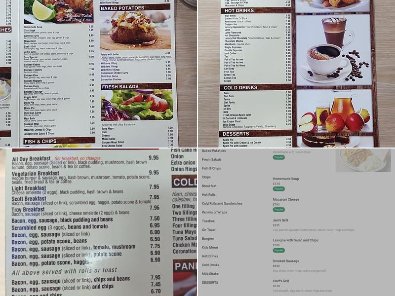 Cafe Troy Menu