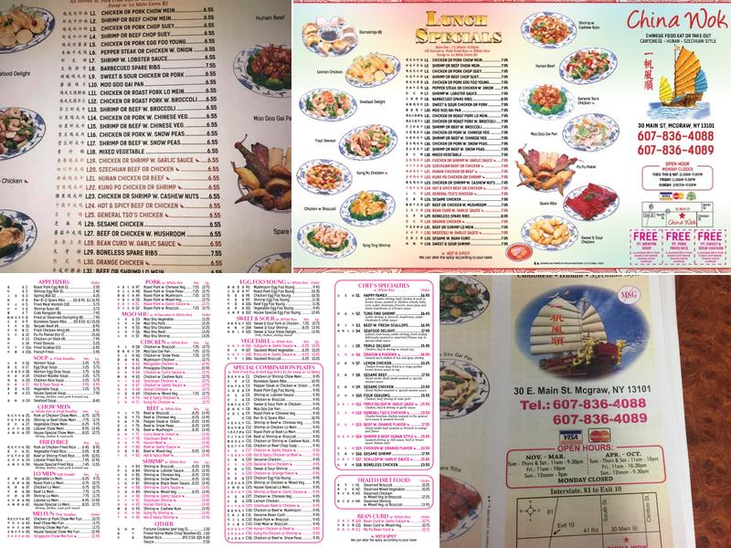 China Wok Menu