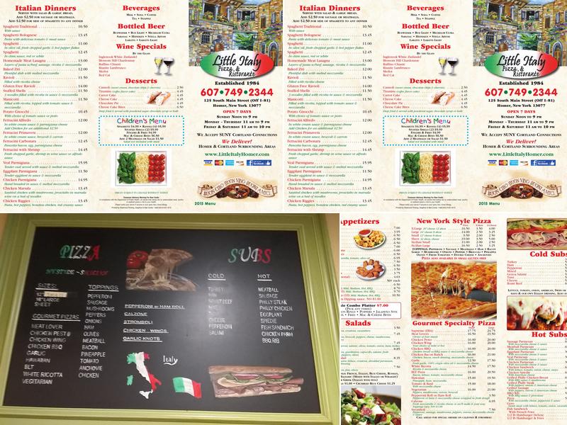 Little Italy Pizzeria Menu