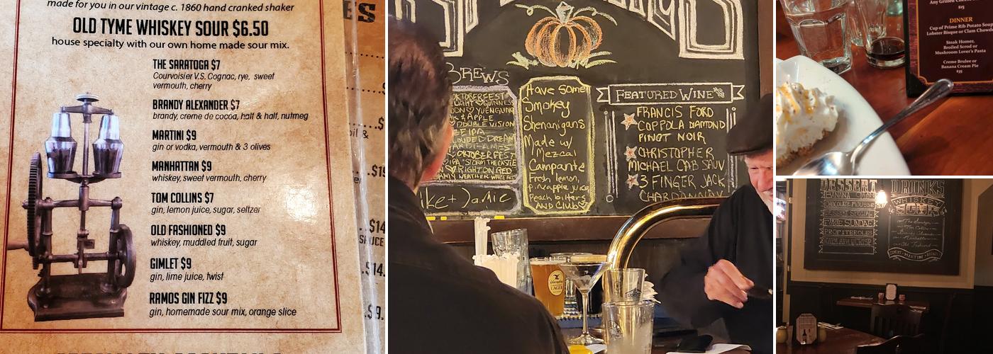 Dasher's Corner Pub Menu