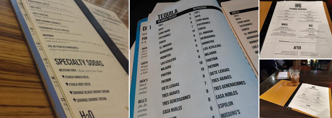 Agava Menu