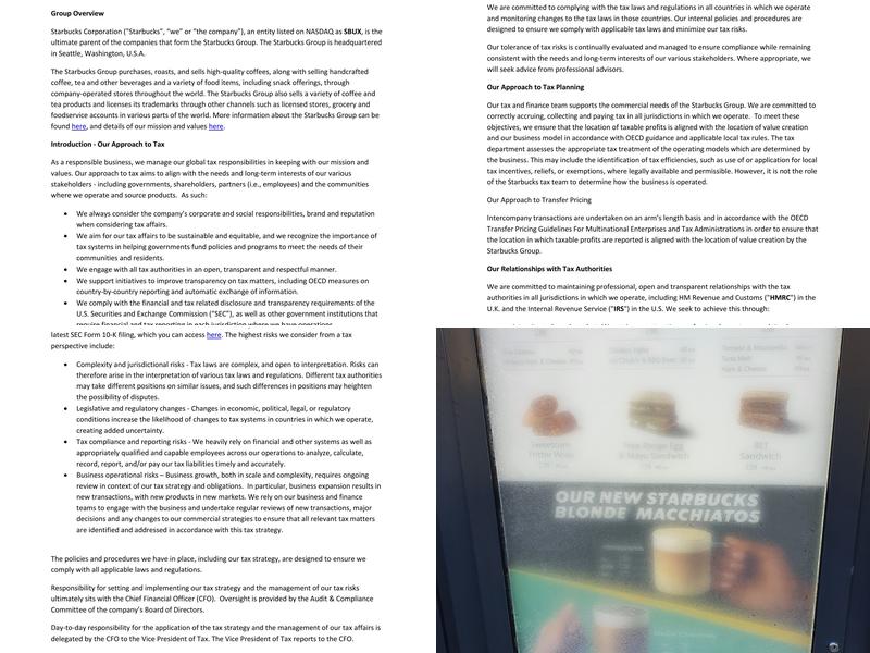 Starbucks - Dundee Kinnoull Rd DT Menu