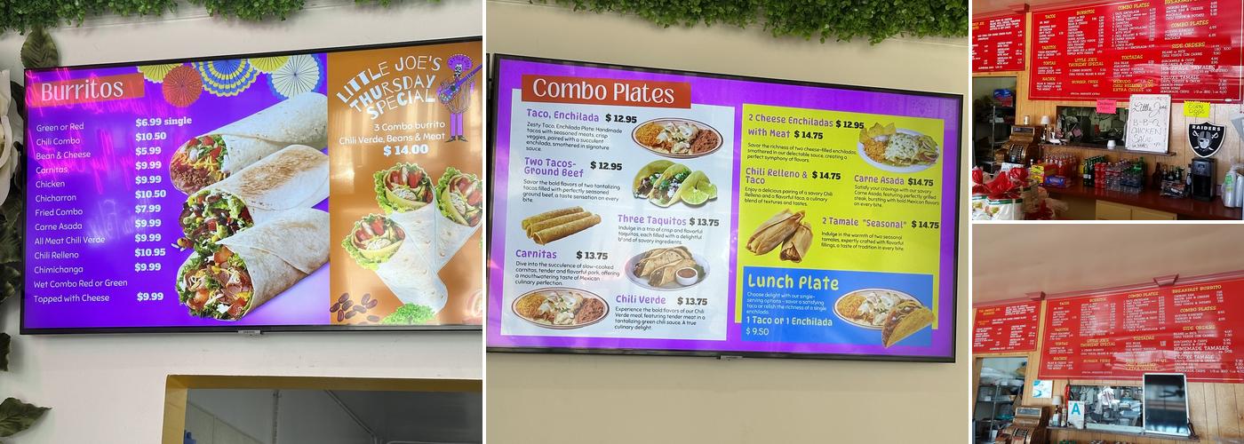 Little Joe's Fresh Mex Menu