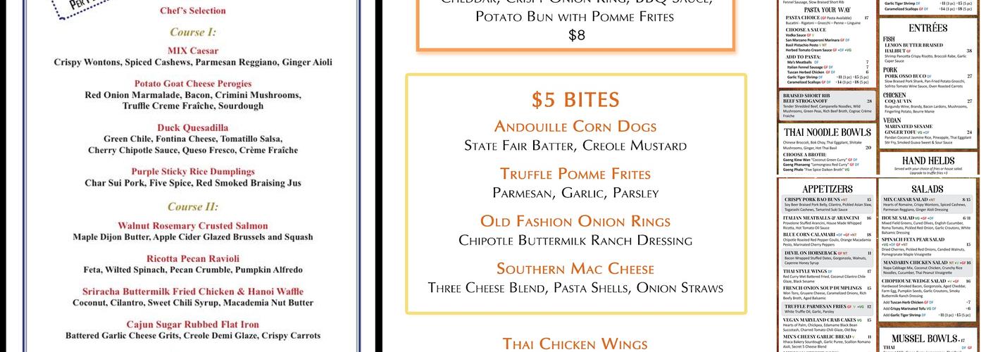 MIX Menu