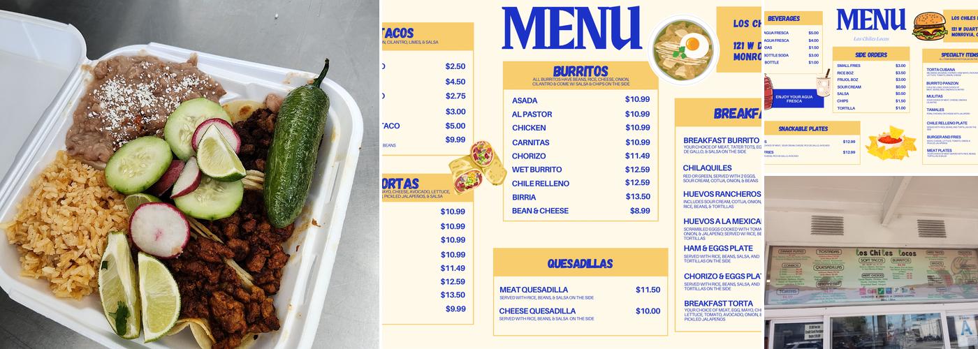Los Chiles Locos Menu