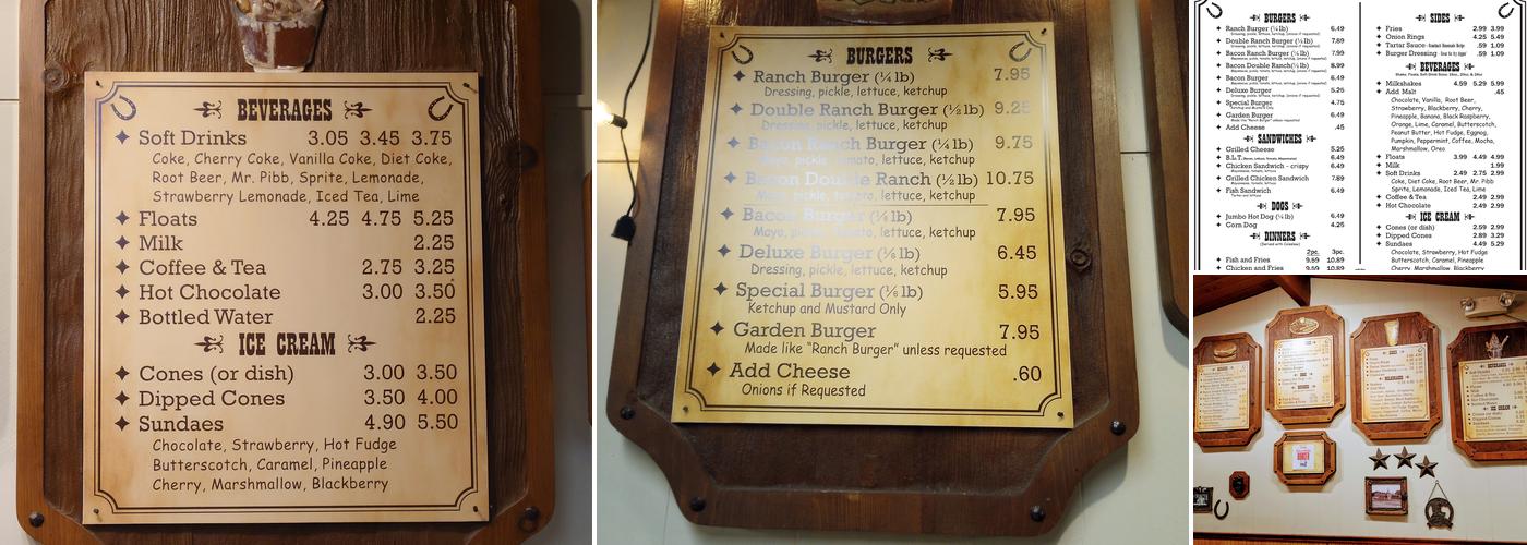 Ranch Drive-In Menu