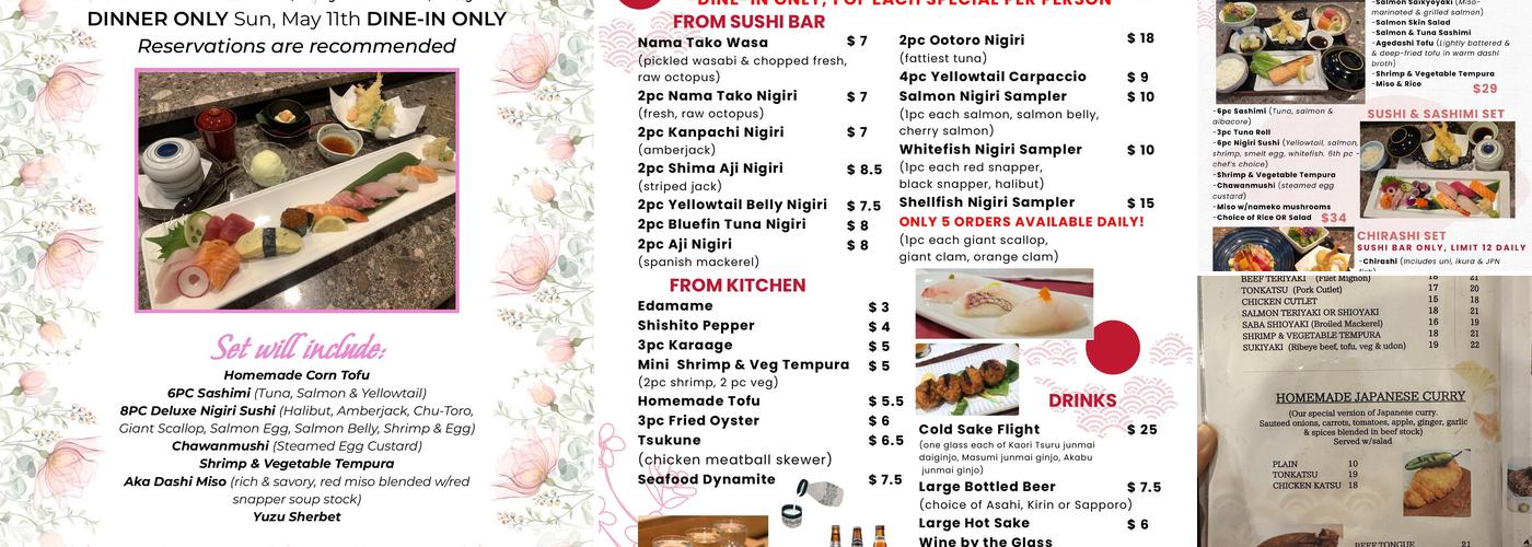 Kyala Sushi & Japanese Cuisine Menu