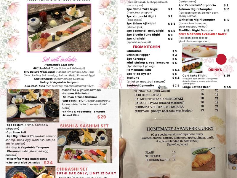 Kyala Sushi & Japanese Cuisine Menu
