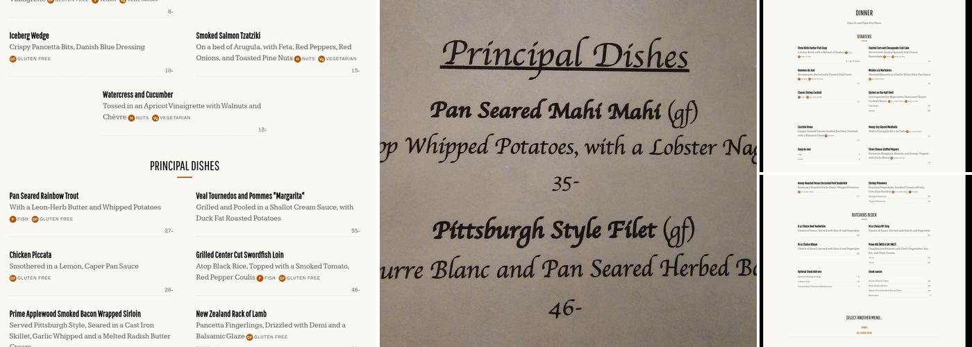 Three Birds Restaurant Menu