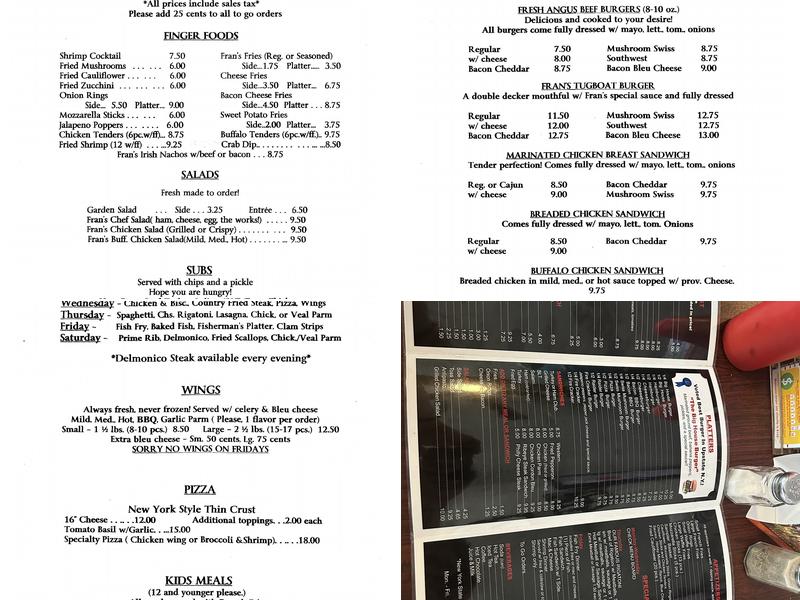 R & M Menu