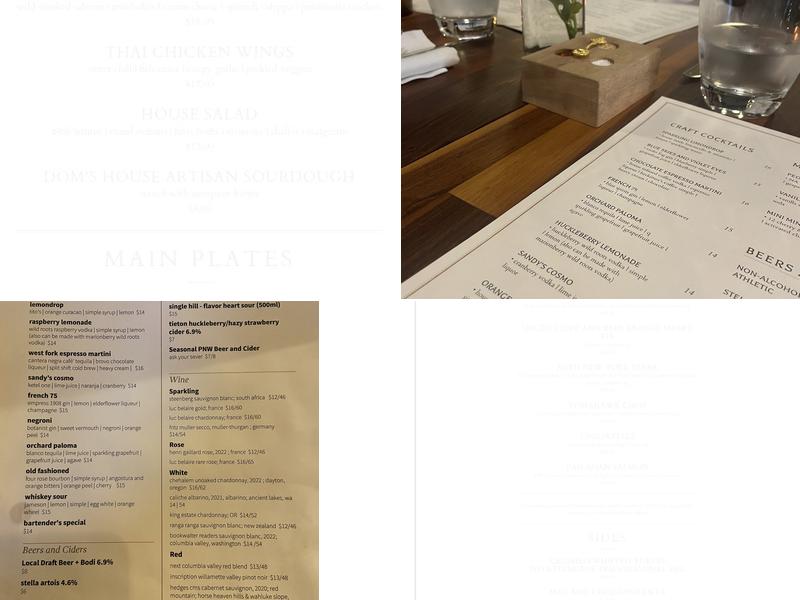 Orchard Restaurant Menu