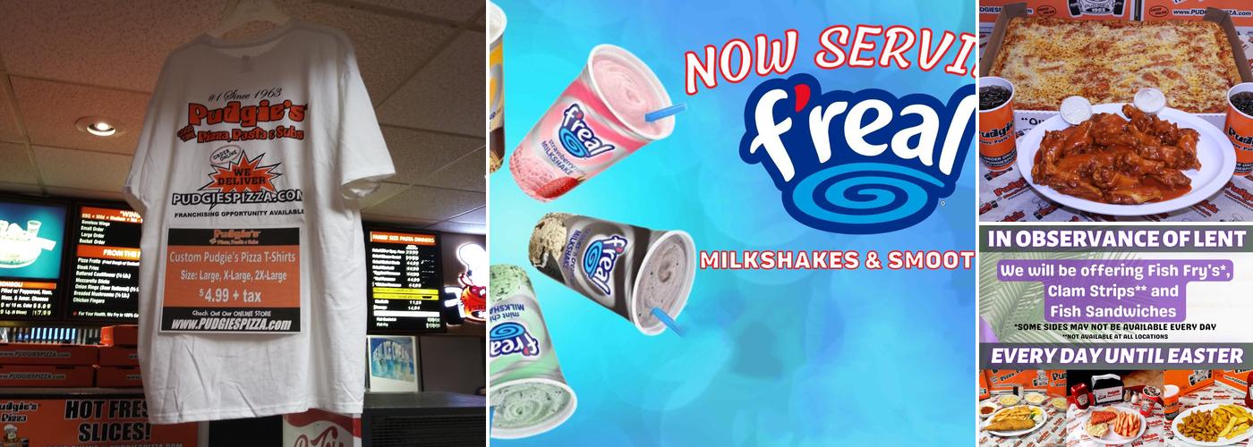 Pudgie's Pizza, Pasta & Subs Menu